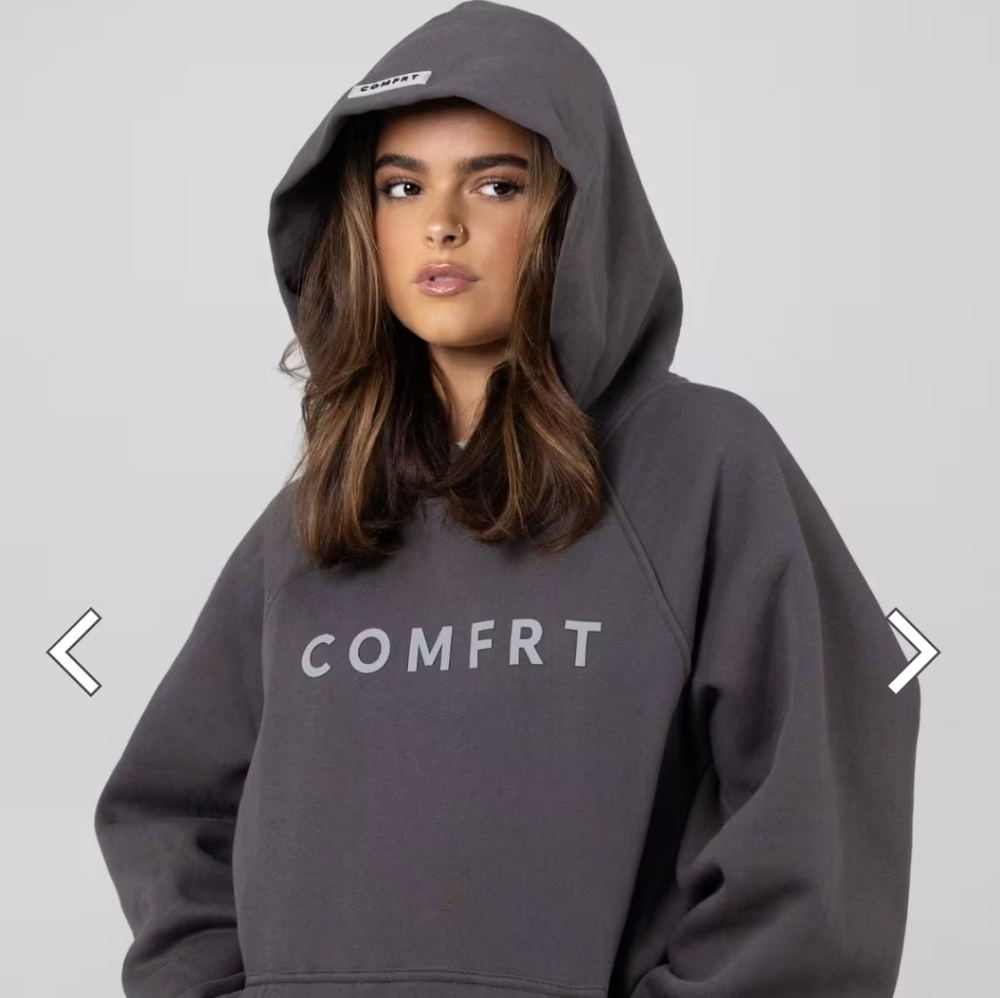 COMFRT Men's Charcoal Gray Pullover Hoodie